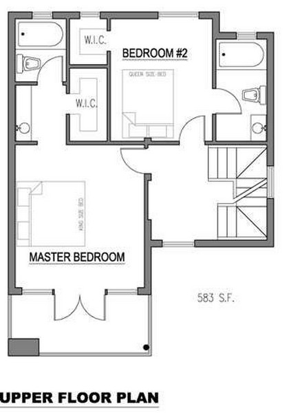 Plano de casa de 3 niveles 3